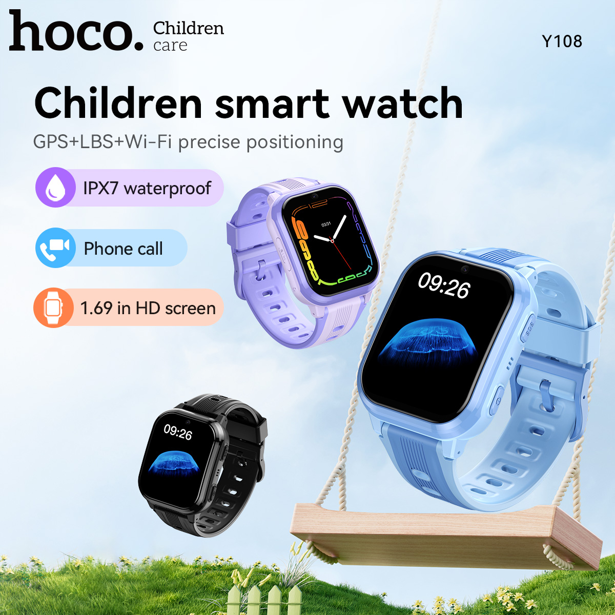 Smartwatch Watches For Kid Boy Waterproof - HOCO Y108 Smartwatch per bambini con