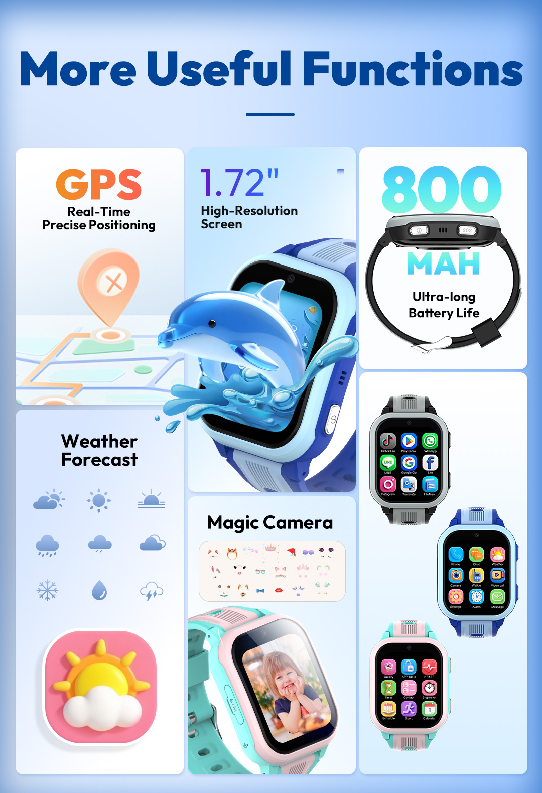 Wonlex Smartwatch 4G per Bambi - Smartwatch Watches For Kids With Gps recensione e prezzo