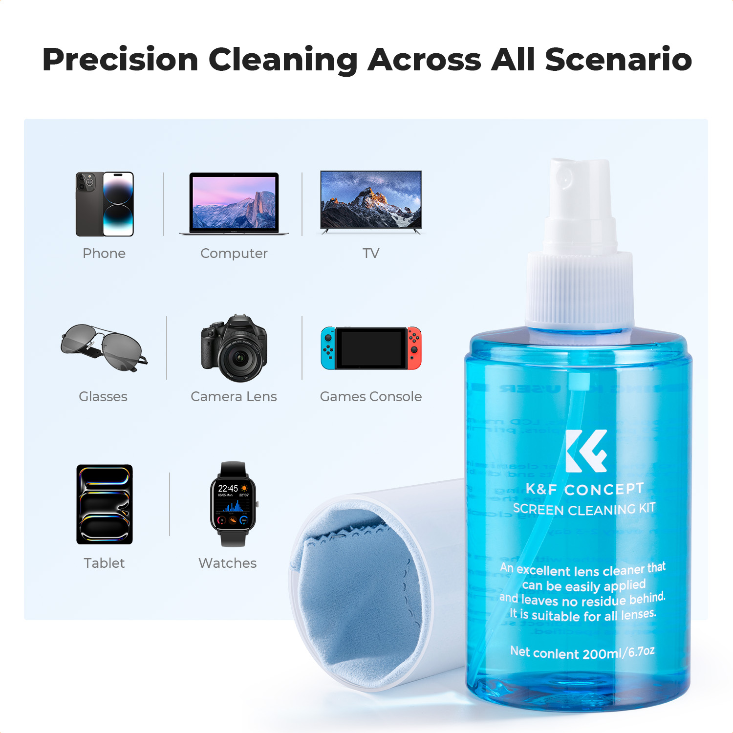 K&F CONCEPT Spray detergente p - Watch Polishing Cloth recensione e prezzo
