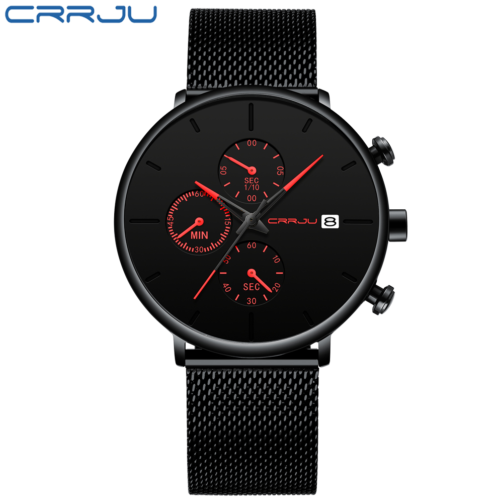 CRRJU Orologi da uomo Orologio - Mesh Stainless Strap recensione e prezzo