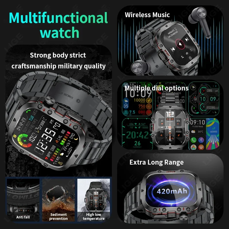 LIGE Outdoor Smartwatch sporti - Smartwatch Watches Gift For Women recensione e prezzo